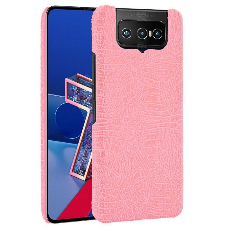 Etui do Asus Zenfone 7 / Zenfone 7 Pro Anti-fall Croco Efekt Skóry