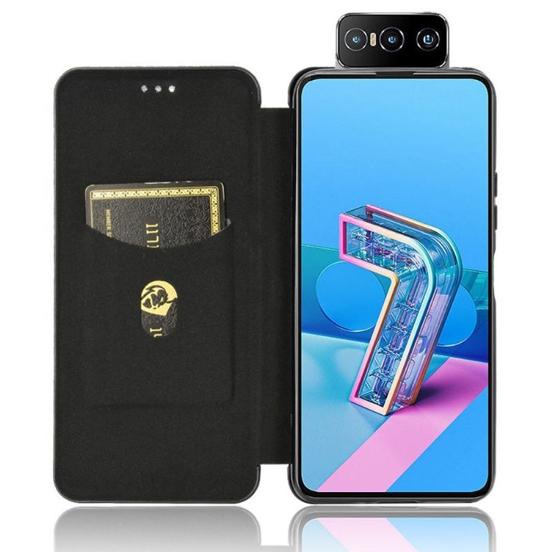 Obudowa Etui Na Telefon do Asus Zenfone 7 / Zenfone 7 Pro Efekt Włókna Węglowego