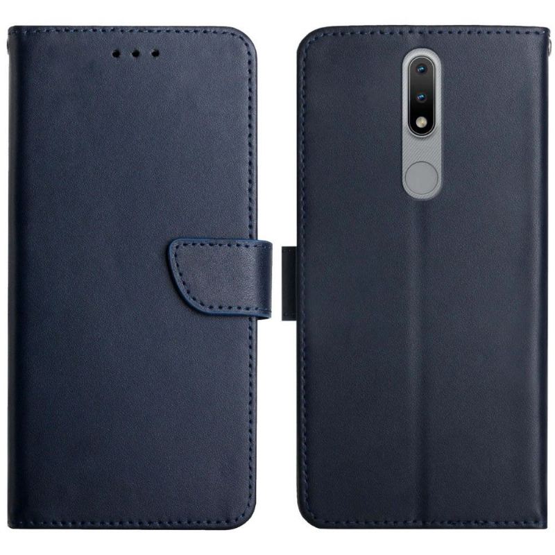 Etui Folio do Nokia 2.4 Gładka Skóra Dotykowa