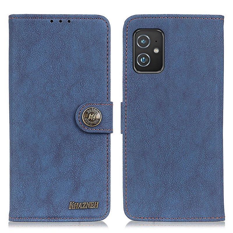 Etui Folio do Asus Zenfone 8 Classic Khazneh Efekt Skóry Retro