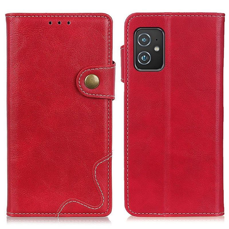 Etui Folio do Asus Zenfone 8 S Kształt Odsłonięte Szwy