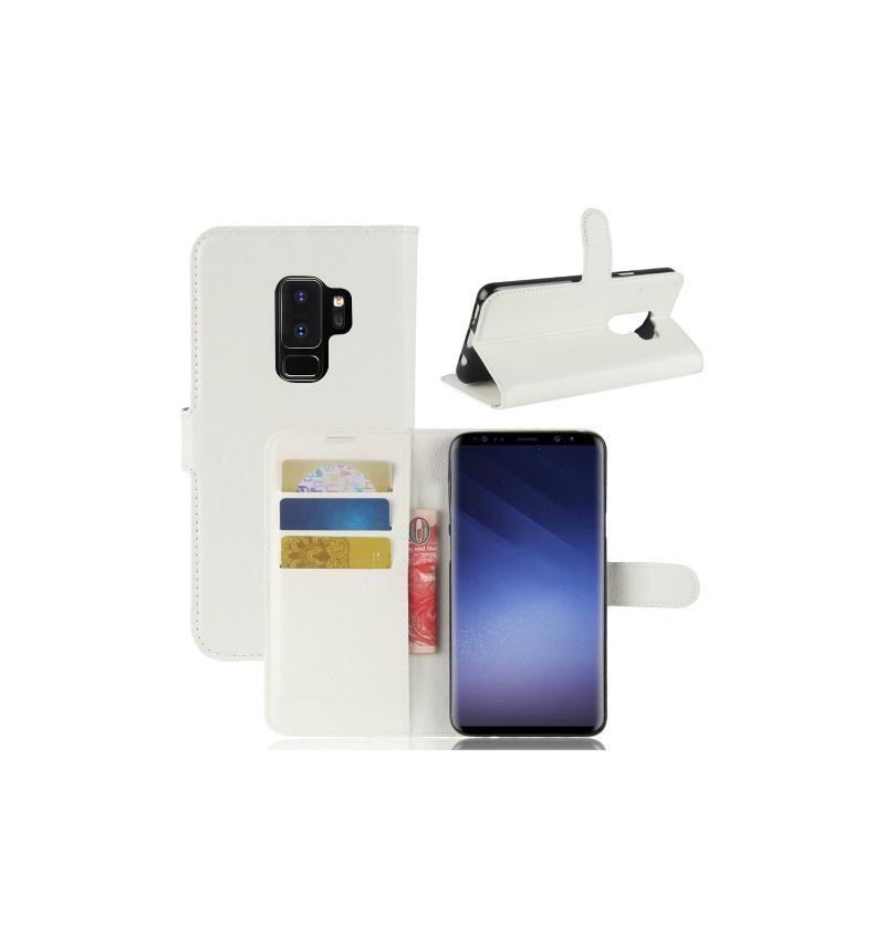 Skórzany Futerał do Samsung Galaxy S9 Plus Anti-fall Skórzane Etui Na Karty W Stylu