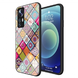 Etui do Xiaomi 12 Biznes Kalejdoskop Mandala Ze Stojakiem