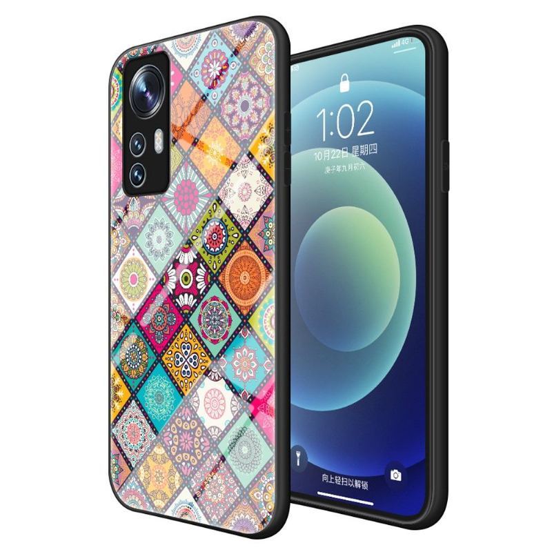 Etui do Xiaomi 12 Biznes Kalejdoskop Mandala Ze Stojakiem