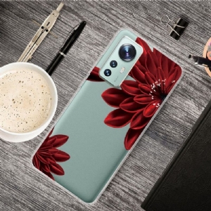 Etui do Xiaomi 12 Czerwone Płatki