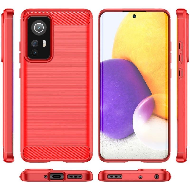 Etui do Xiaomi 12 Silikonowy Efekt Szczotkowania