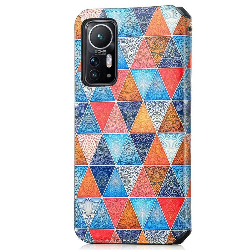 Etui Folio do Xiaomi 12 Classic Kalejdoskop Mandala