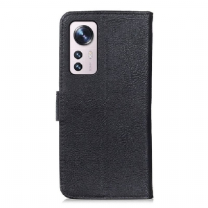 Etui Folio do Xiaomi 12 Classic Khazneh Etui Na Karty Z Efektem Skóry