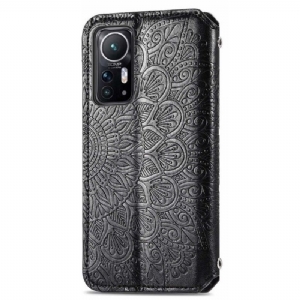 Etui Folio do Xiaomi 12 Classic Skórzany Futerał Flip Chic Mandala