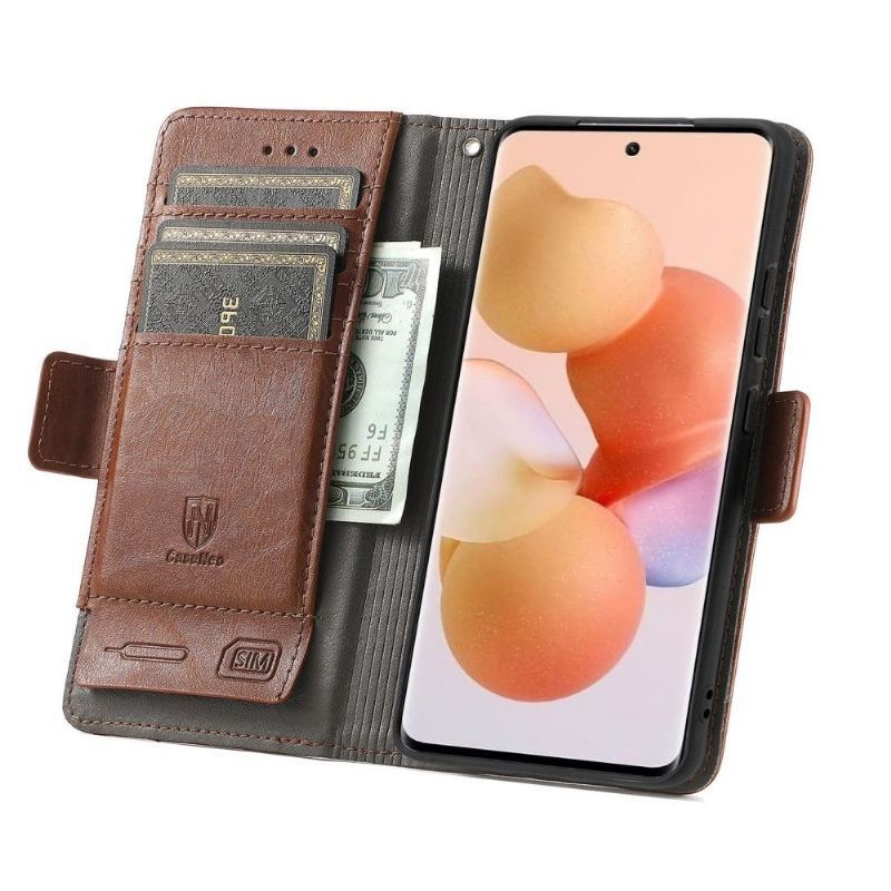 Etui Folio do Xiaomi 12 Classic Skórzany Futerał Odwróć Biznes