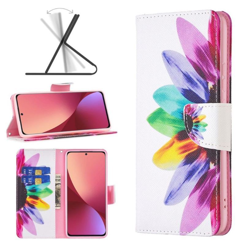 Etui Folio do Xiaomi 12 Kolorowe Płatki