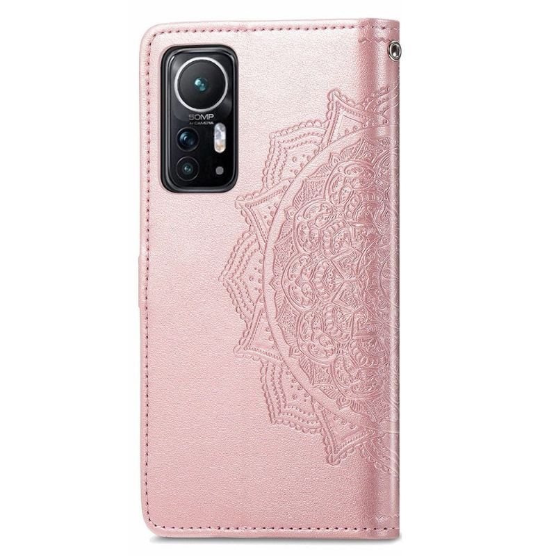 Etui Folio do Xiaomi 12 Mandala Relief Faux Leather