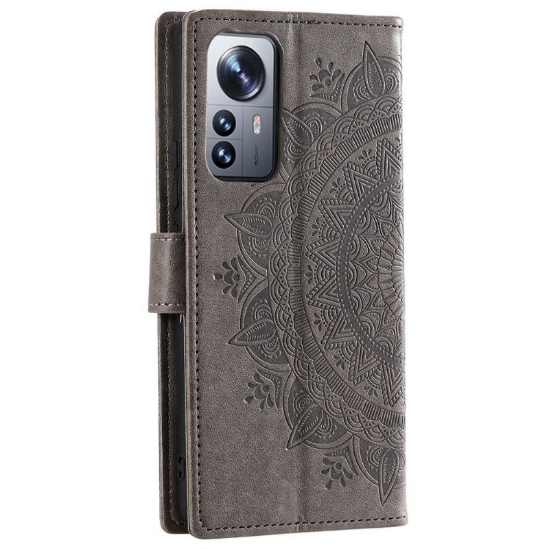 Etui Folio do Xiaomi 12 Obrzeża Mandala Sun