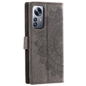 Etui Folio do Xiaomi 12 Obrzeża Mandala Sun