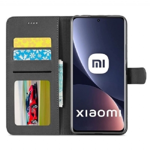 Etui Folio do Xiaomi 12 Skórzany Efekt Lc.imeeke