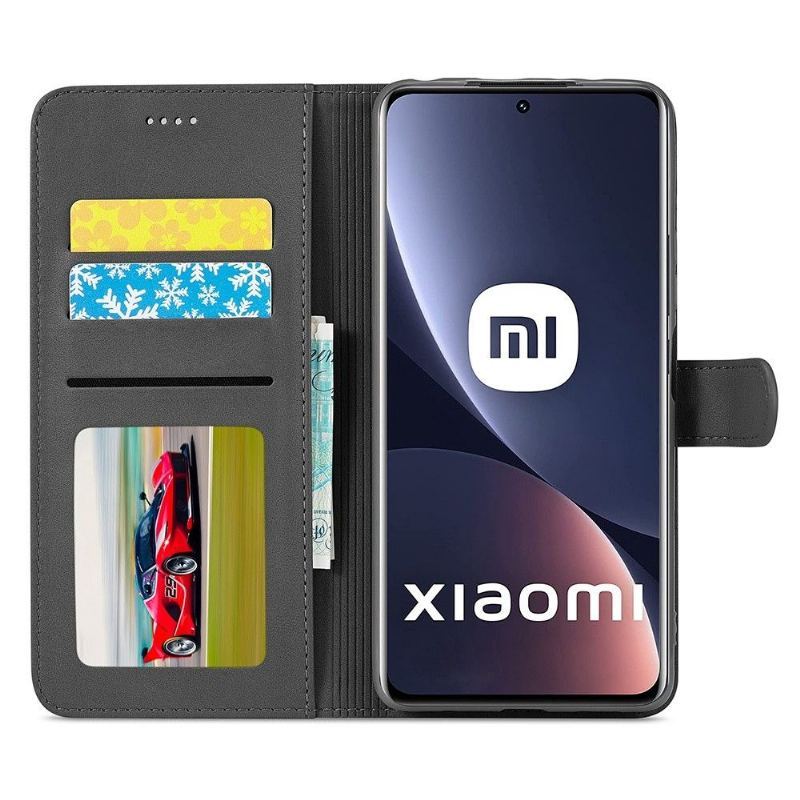 Etui Folio do Xiaomi 12 Skórzany Efekt Lc.imeeke