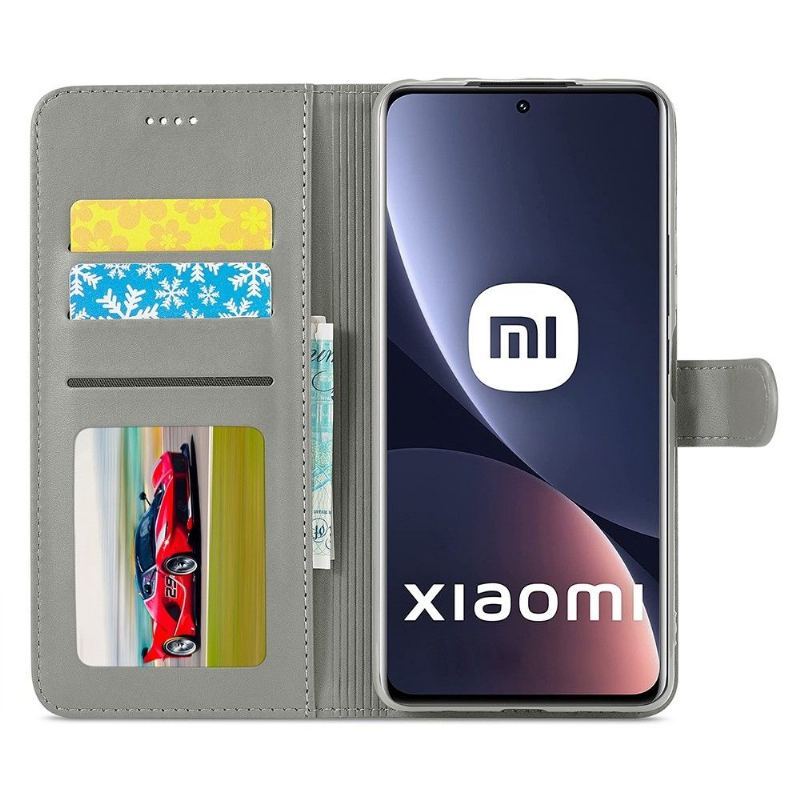 Etui Folio do Xiaomi 12 Skórzany Efekt Lc.imeeke