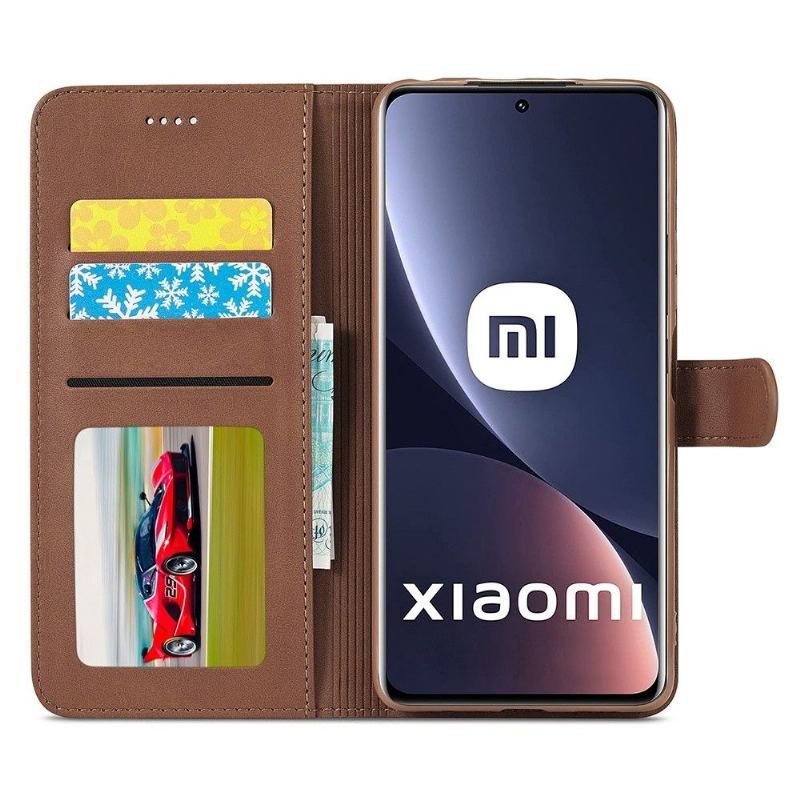 Etui Folio do Xiaomi 12 Skórzany Efekt Lc.imeeke