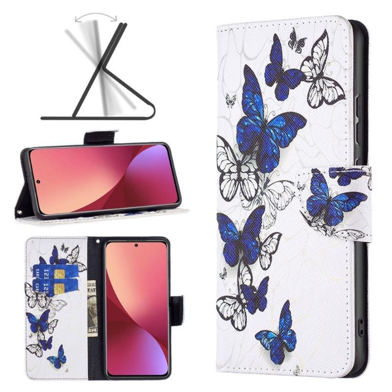 Etui Folio do Xiaomi 12 Wiele Motyli