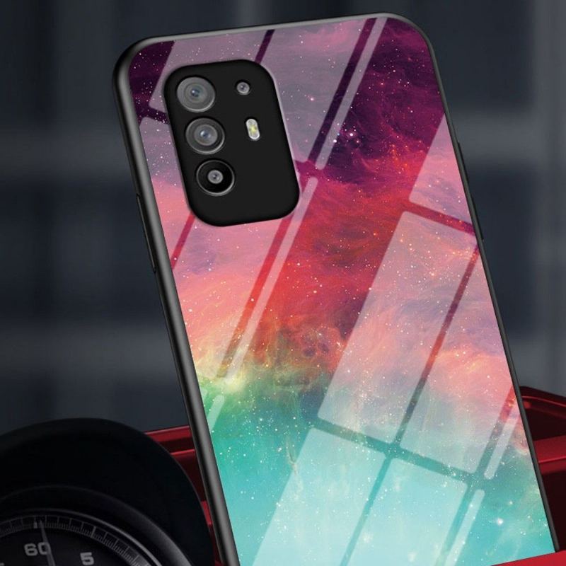 Etui do Oppo A94 5G Biznes Nebula Szkło Powrót