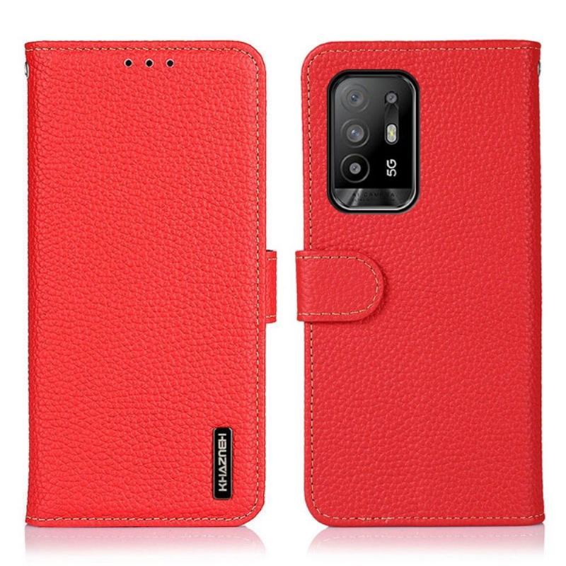 Etui Folio do Oppo A94 5G Classic Khazneh Leather