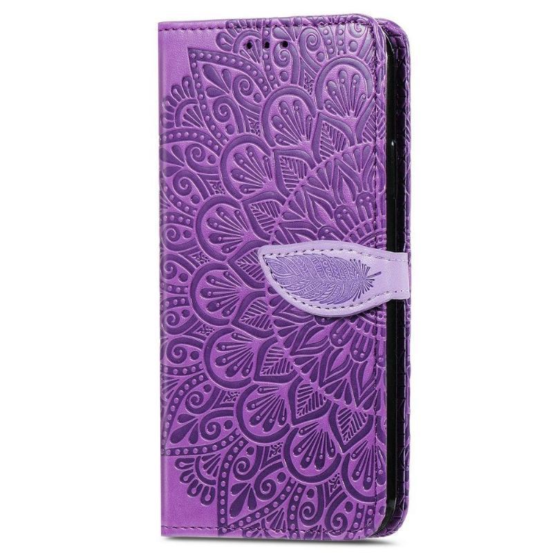 Etui Folio do Oppo A94 5G Obrzeża Mandala Liść