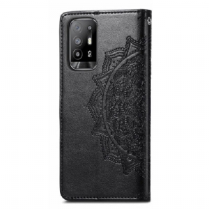 Etui Na Telefon Pokrowce do Oppo A94 5G Biznes Mandala Relief Faux Leather