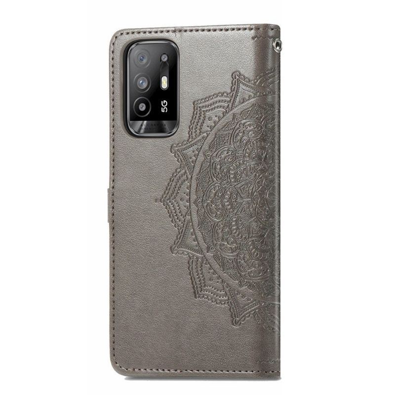 Etui Na Telefon Pokrowce do Oppo A94 5G Biznes Mandala Relief Faux Leather