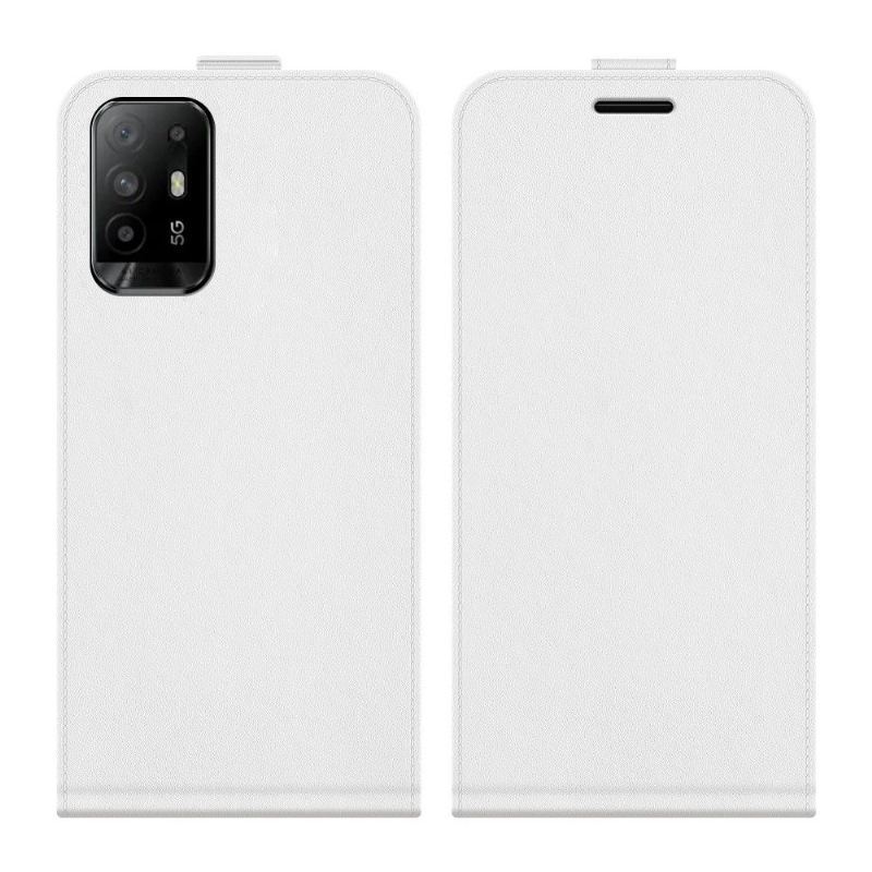 Skórzany Futerał do Oppo A94 5G Anti-fall Etui Folio Ze Sztucznej Skóry W Pionie