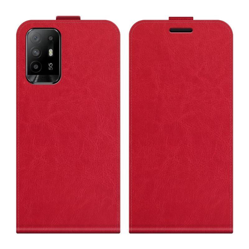 Skórzany Futerał do Oppo A94 5G Anti-fall Etui Folio Ze Sztucznej Skóry W Pionie