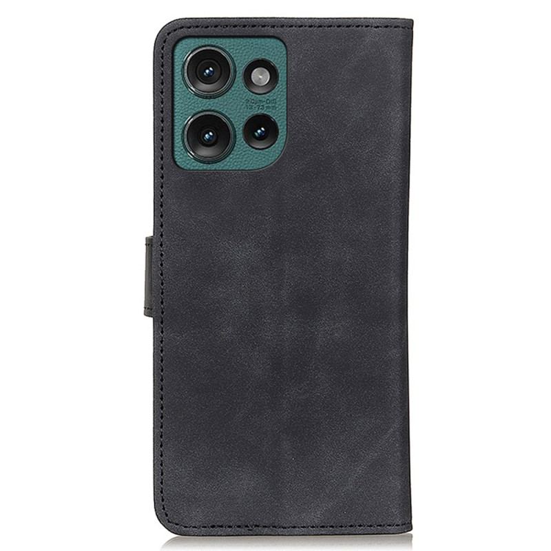 Etui Folio Do Motorola Edge 50 Neo Efekt Zamszu Khazneh