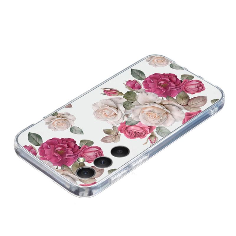 Etui Do Samsung Galaxy S24 Fe Piwonie