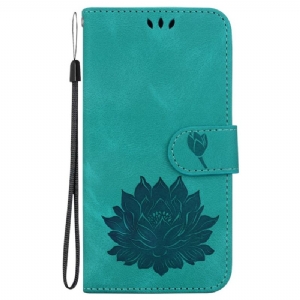 Etui Folio Samsung Galaxy S24 Fe Kwiat Lotosu