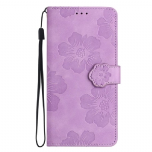 Etui Folio Samsung Galaxy S24 Fe Wzór Kwiatowy