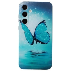 Etui Samsung Galaxy S24 Fe Niebieski Motyl Etui Ochronne