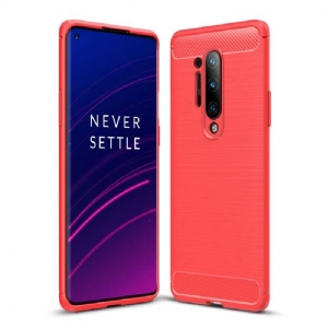 Etui do OnePlus 8 Pro Biznes Janice In Carbon Brushed Gel