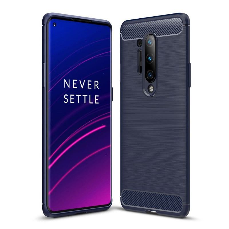 Etui do OnePlus 8 Pro Biznes Janice In Carbon Brushed Gel