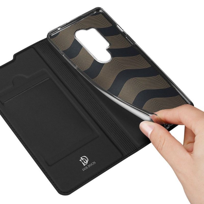 Etui Folio do OnePlus 8 Pro Satynowa Powłoka