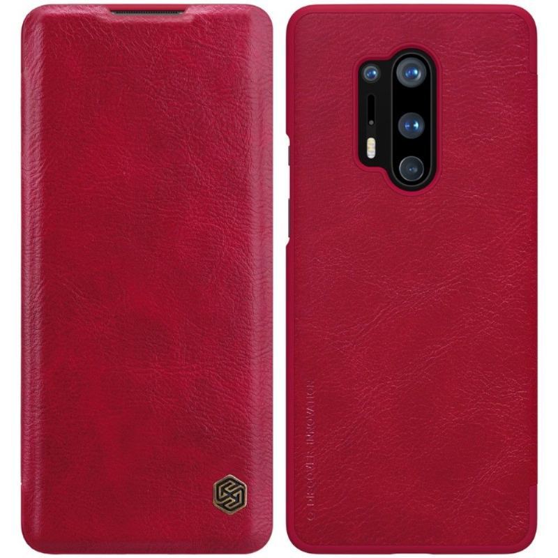 Etui Folio do OnePlus 8 Pro Seria Qin Ze Sztucznej Skóry