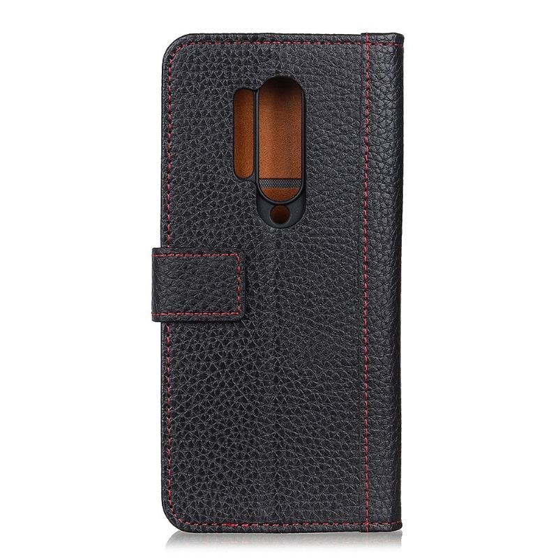 Etui Na Telefon Pokrowce do OnePlus 8 Pro Biznes Grained Leather Effect Uchwyt Na Karty Funkcja Stojaka