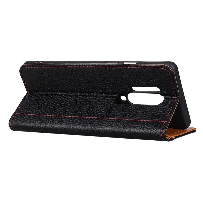 Etui Na Telefon Pokrowce do OnePlus 8 Pro Biznes Grained Leather Effect Uchwyt Na Karty Funkcja Stojaka