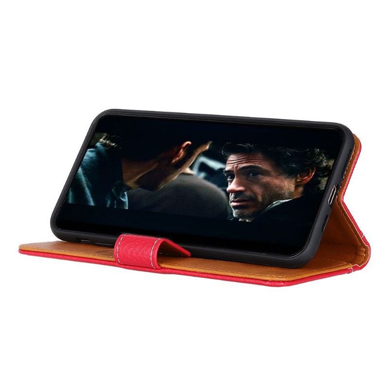 Etui Na Telefon Pokrowce do OnePlus 8 Pro Biznes Grained Leather Effect Uchwyt Na Karty Funkcja Stojaka