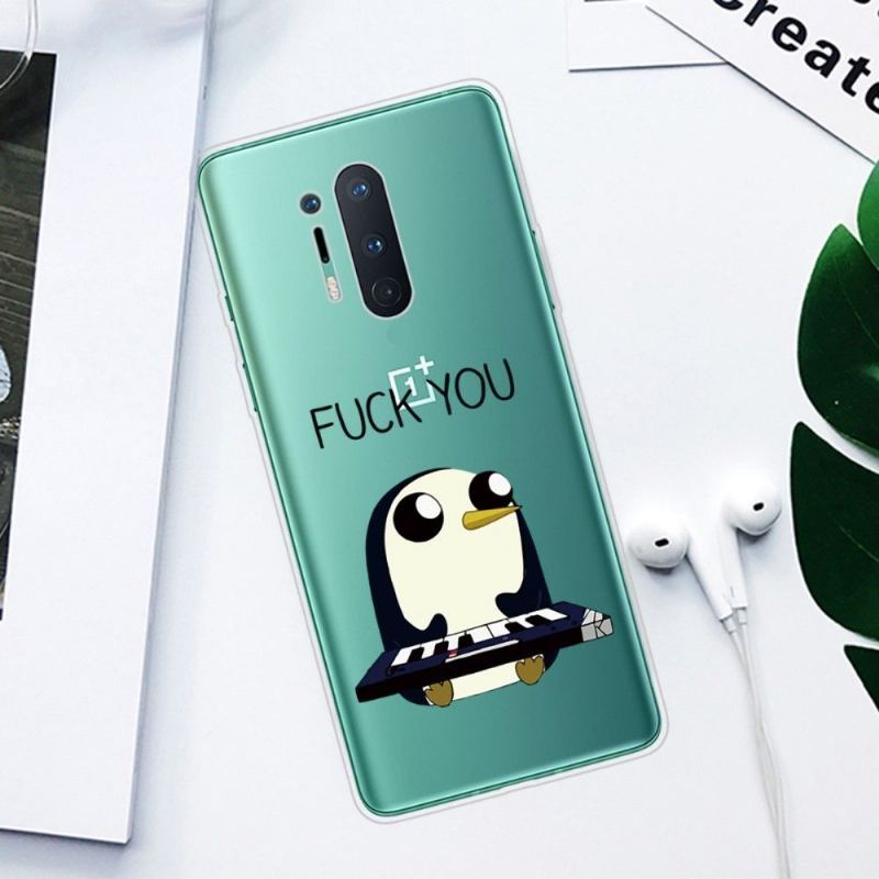 Futerały do OnePlus 8 Pro Obrzeża Penguin Pianino „pieprzyć Się”