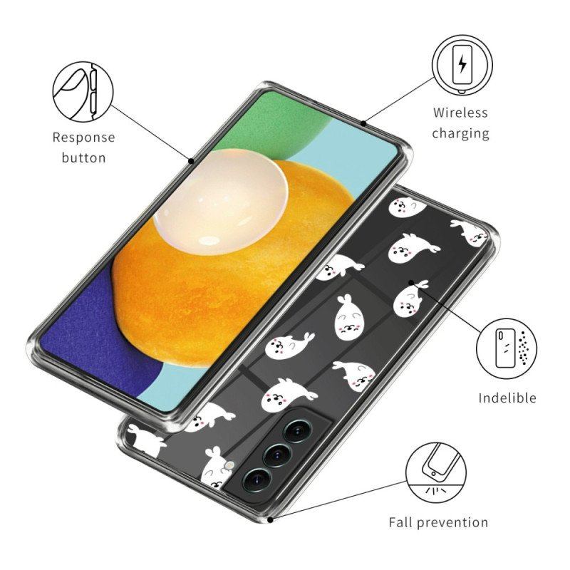 Etui do Samsung Galaxy S23 Plus 5G Przezroczyste Wilki Morskie