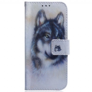 Etui Folio do Samsung Galaxy S23 Plus 5G Akwarela Wilk