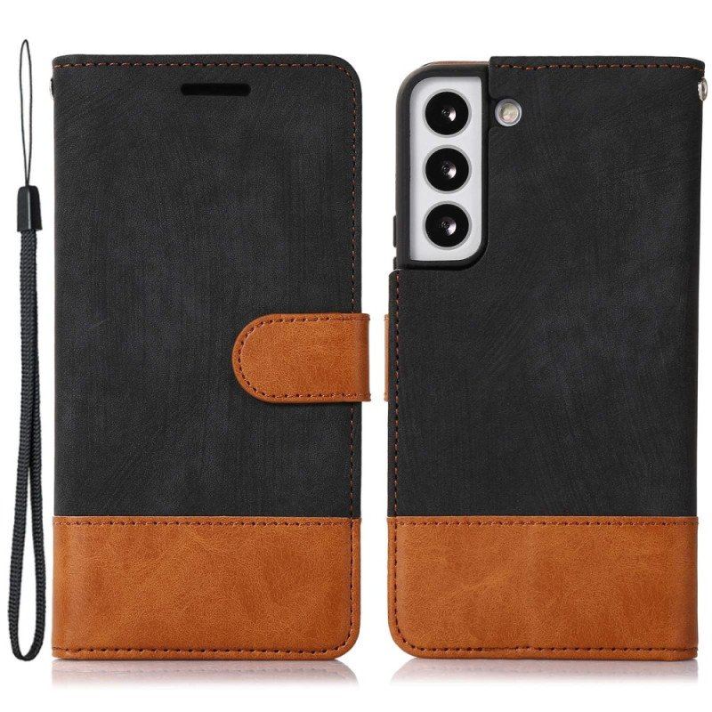 Etui Folio do Samsung Galaxy S23 Plus 5G Dwukolorowy W Dotyku