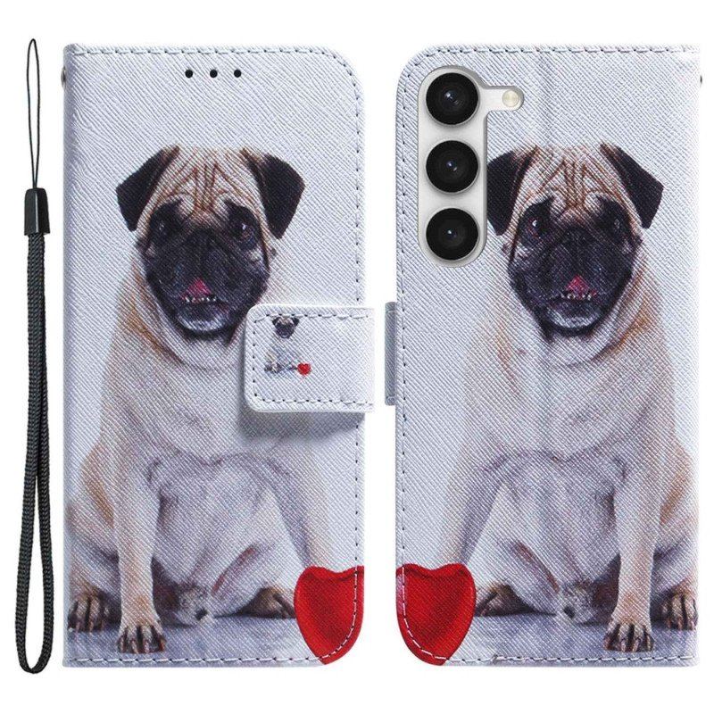 Etui Folio do Samsung Galaxy S23 Plus 5G Mops Pies