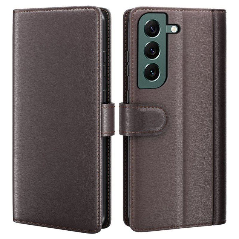 Etui Folio do Samsung Galaxy S23 Plus 5G Prawdziwa Skóra