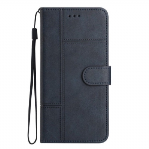 Etui Folio do Samsung Galaxy S23 Plus 5G z Łańcuch Biznes W Smyczy