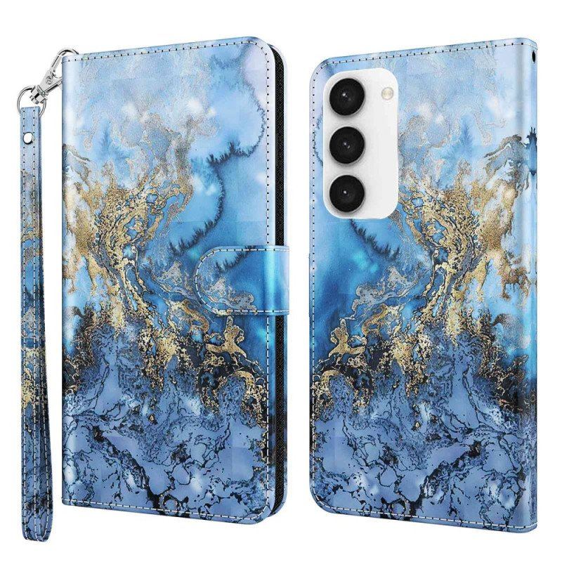 Etui Folio do Samsung Galaxy S23 Plus 5G z Łańcuch Pasek Art